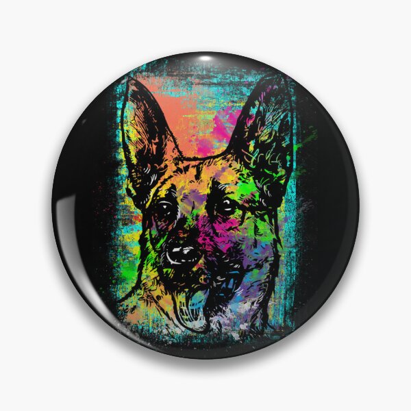 Item preview, German Shepherd Shirt Puppy Dog Bright Colors Art Design Pet Lovers T-Shirt Tee Classic T-Shirt designed and sold by DarionSmitham.