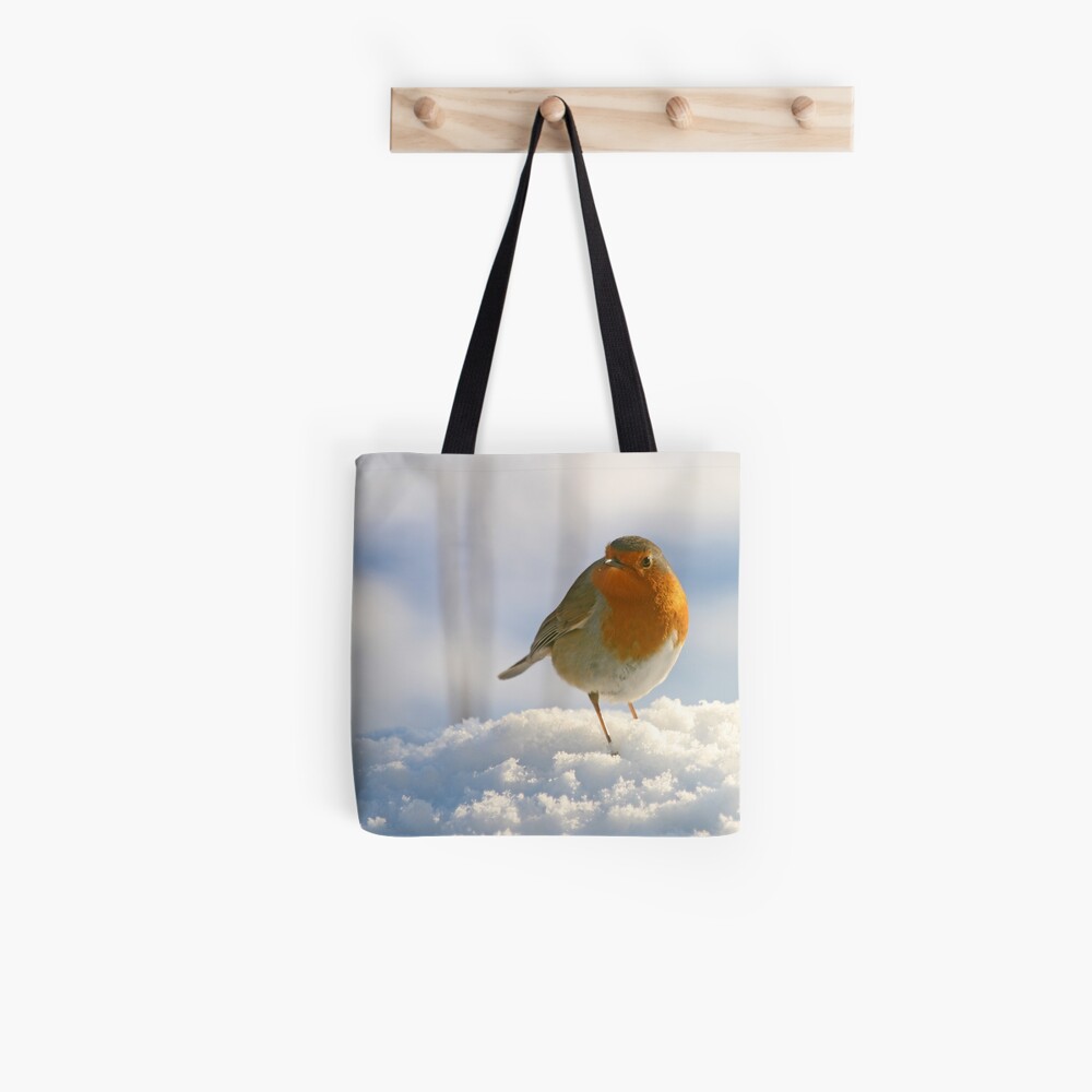 Winter robin Tote Bag