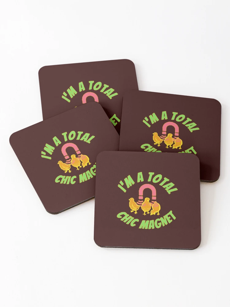 Thumbnail 1 of 5, Coasters (Set of 4), Chic MAGNET designed and sold by WorldBizarre.