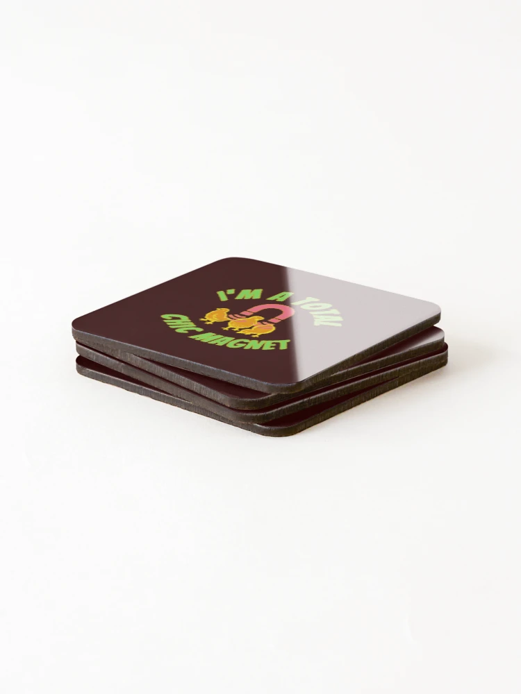 Thumbnail 4 of 5, Coasters (Set of 4), Chic MAGNET designed and sold by WorldBizarre.