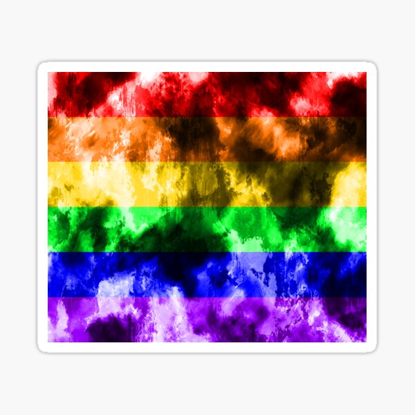 Gay Pride Flag Sticker For Sale By Kai592 Redbubble