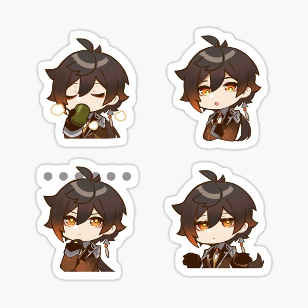 Item preview, Chibi Zhongli Pack - Genshin Impact designed and sold by 1umynst.