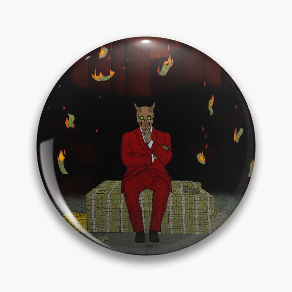 Item preview, capitalism burning designed and sold by Fluxmoded.
