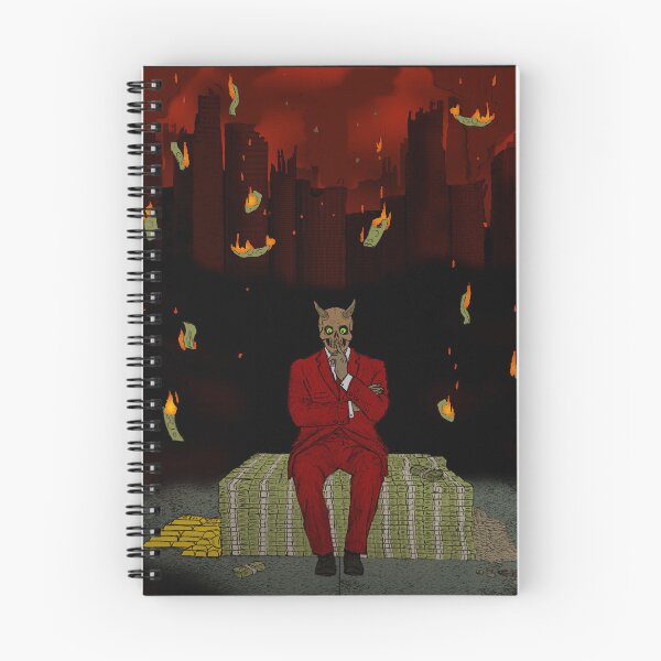 Item preview, capitalism burning designed and sold by Fluxmoded.