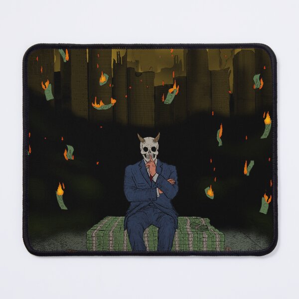 Item preview, burning capitalism designed and sold by Fluxmoded.