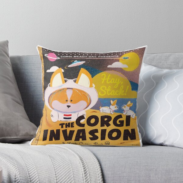 2016 - Corgi Invasion Throw Pillow