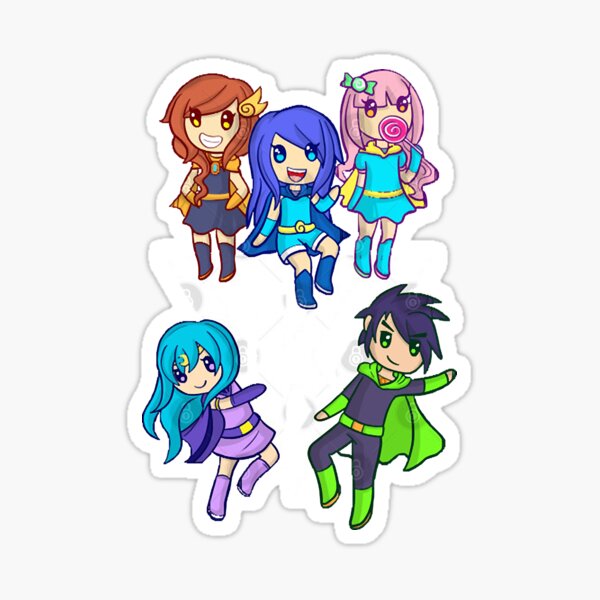 Funneh And The Krew Cartoon Sticker By Roquehcpoirer1t Redbubble