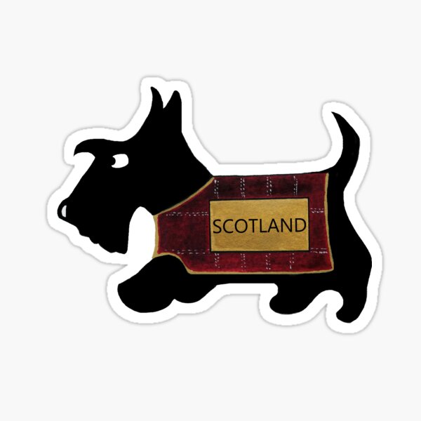 Commonwealth Games Opening Ceremony Scottie Dog 'Scotland' Sticker
