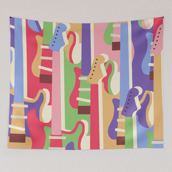 Item preview, Retro Groovy Guitars (Spring Version) designed and sold by aaalou.