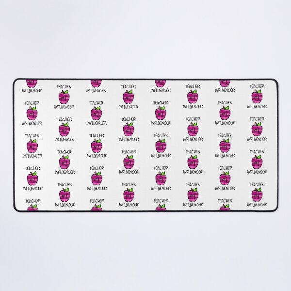 Item preview, Teacher #1 Influencer! Pink (on White) designed and sold by PawsitiveMum.