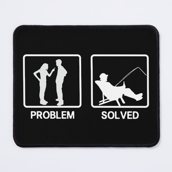 Item preview, Yelling Wife Problem Solved Funny Fishing Lover Fisher Husband Humor Gift  designed and sold by alenaz.