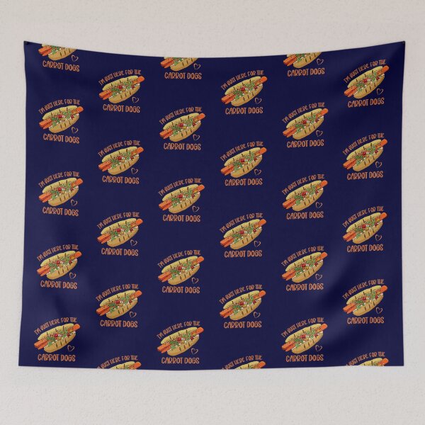 Item preview, I'm Just Here For The Carrot Dogs - Vegan Food Humor and Fun designed and sold by GreenSlate.