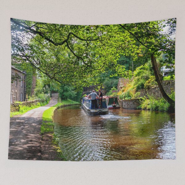 Item preview, Pound and lock on the Huddersfield Narrow Canal, Uppermill, Oldham, Lancashire, England, United Kingdom designed and sold by Kevin Hellon.