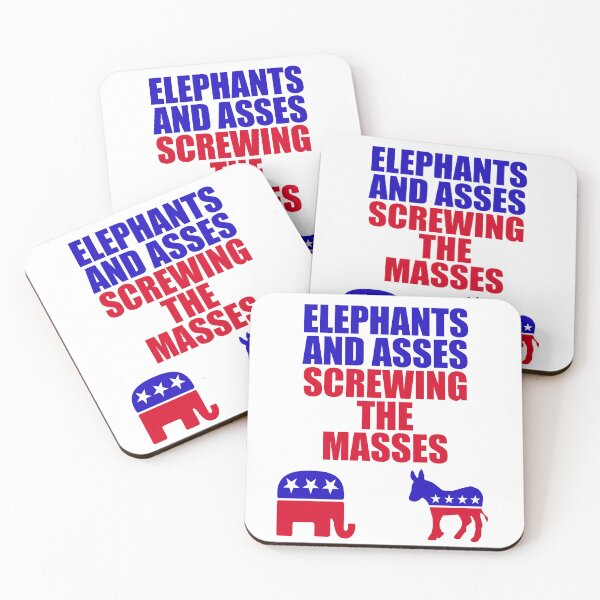 Item preview, Elephants & Asses | Screwing the Masses designed and sold by ToyoTees.
