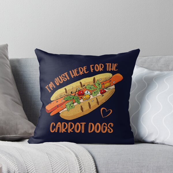 Item preview, I'm Just Here For The Carrot Dogs - Vegan Food Humor and Fun designed and sold by GreenSlate.
