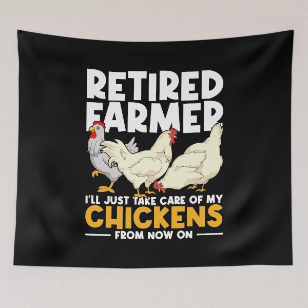Item preview, Retirement Farming Funny Retired Farmer Farm Animal Chicken designed and sold by bestshirtdesign.