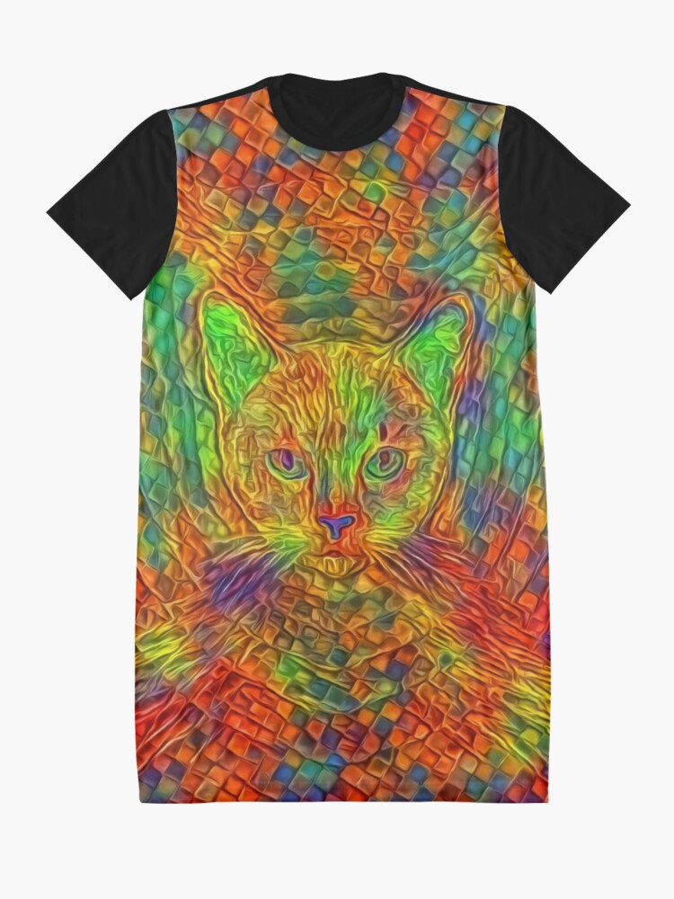 Alternate view of Cat Graphic T-Shirt Dress