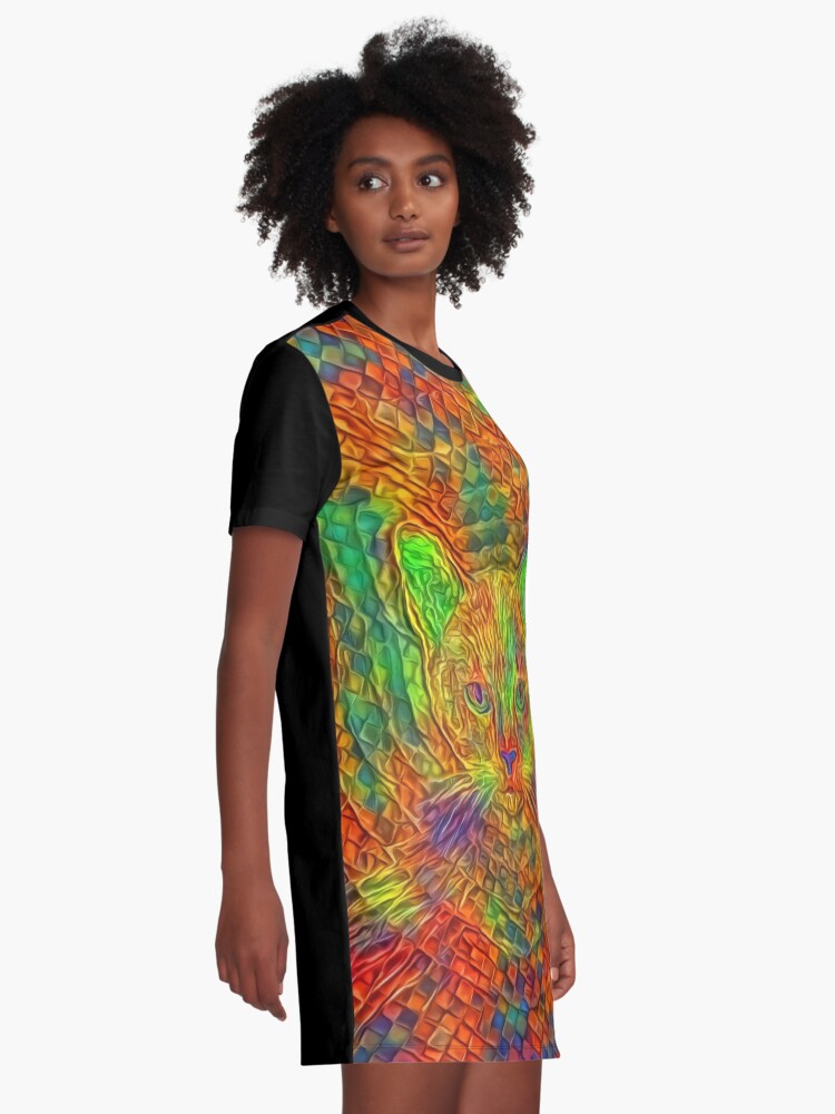 Alternate view of Cat Graphic T-Shirt Dress