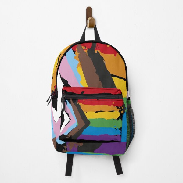 Vista previa del artículo con la obra «Mochila LGBTQIA2S+», diseñado y vendido por PunnyHoney.