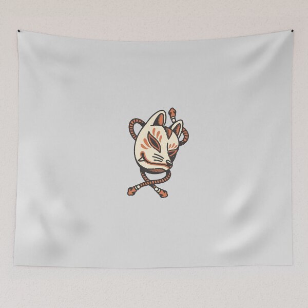 Item preview, Retro Kitsune Fox Mask designed and sold by BakaOutfit.