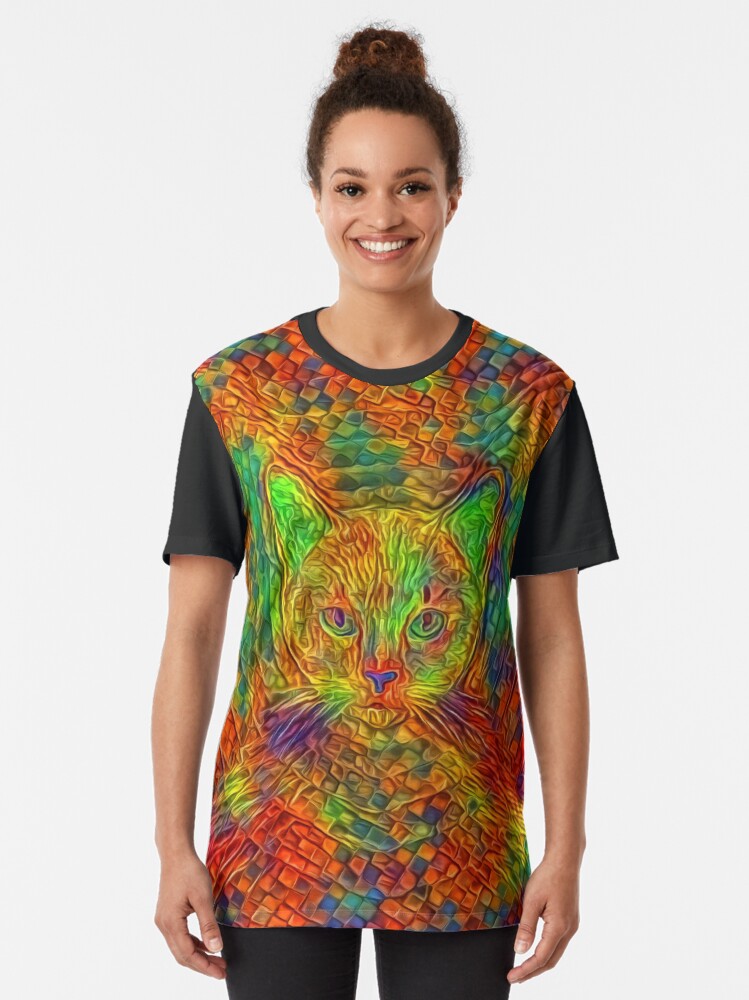 Alternate view of Cat Graphic T-Shirt