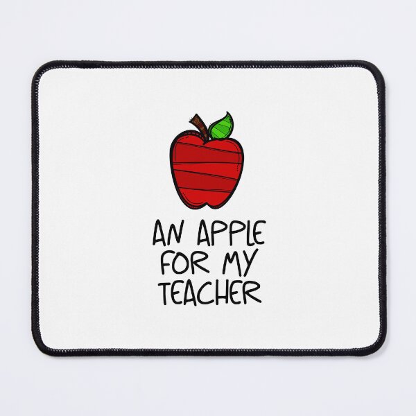 Item preview, An Apple for My Teacher! Red (on Grey) designed and sold by PawsitiveMum.