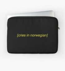 cries in norwegian Laptop Sleeve