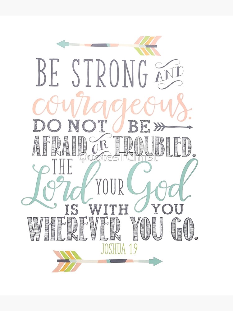 Joshua 1 9 Wall Art Redbubble