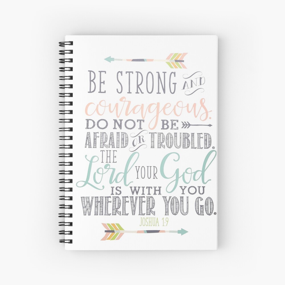 Joshua 19 Bible Verse Spiral Notebook For Sale By Quotestchrist