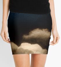 Clouds in a scratched darkness Mini Skirt