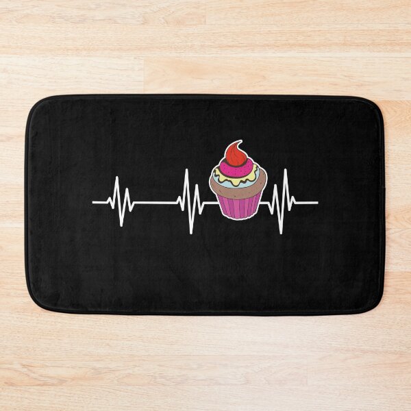 Item preview, Foodie Heartbeat Dessert Lover Baking Frosting Cupcake designed and sold by bestshirtdesign.