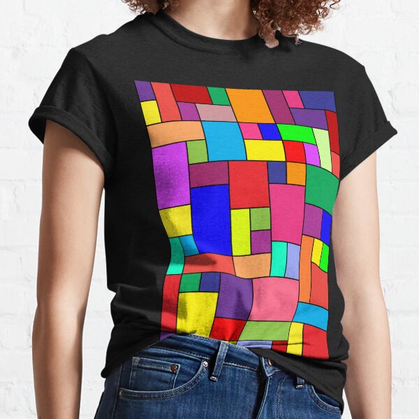 Geometric Graphic Design Print Classic T-Shirt 3D Effect Multiple  Colors/Sizes