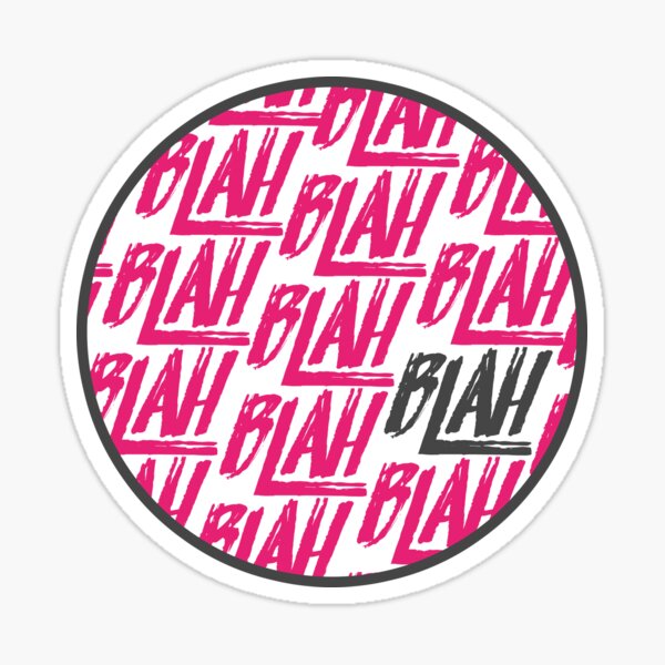 Blah Blah Blah | Spring Awakening Sticker