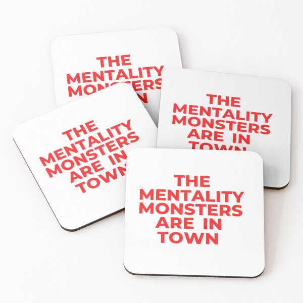 Item preview, the mentality monsters are in town design designed and sold by Design Universe.