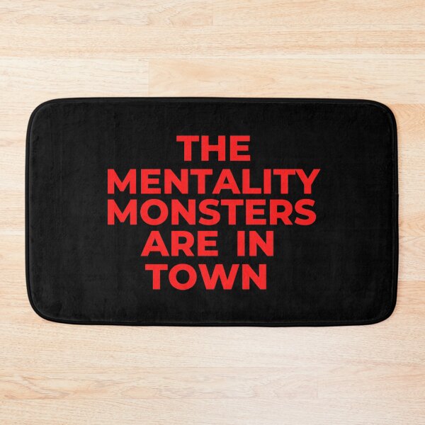 Item preview, the mentality monsters are in town design designed and sold by Design Universe.