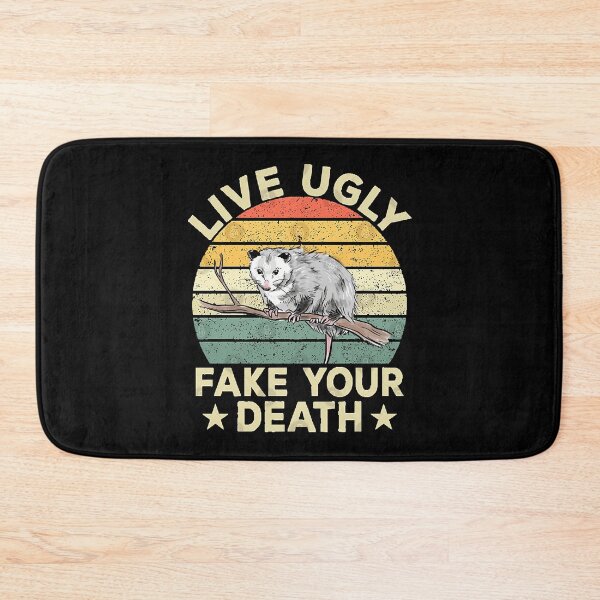 Item preview, Live Ugly Fake Your Death Retro Vintage Opossum Funny gifts  designed and sold by oniellcdlarnerm.