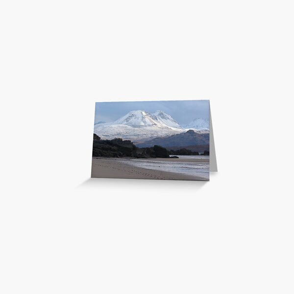 Torridon mountains from Big Sand Greeting Card