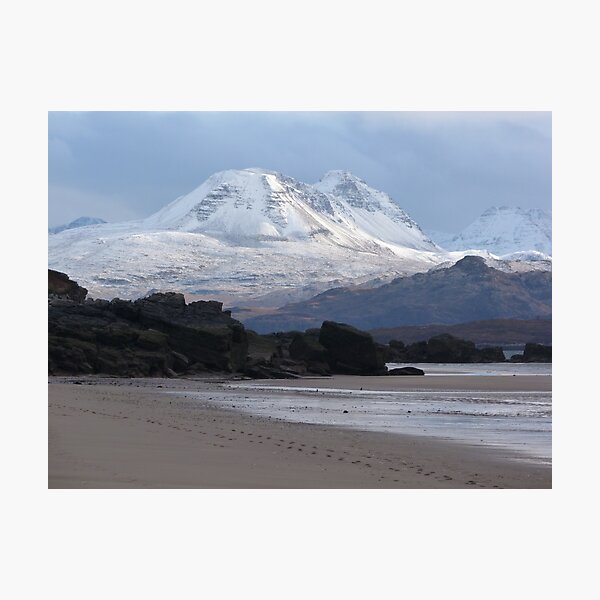 Torridon mountains from Big Sand Photographic Print