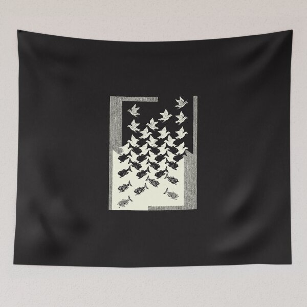 Item preview, M.C. Escher - Sky And Water II, 1938 [Dark Background]  T-Shirt designed and sold by JuliaKronberg.