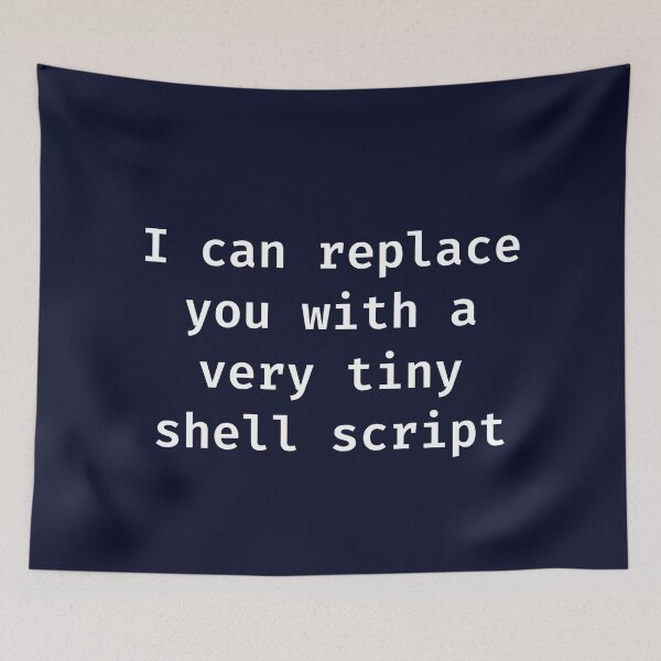 Item preview, I can replace you with a very tiny shell script text designed and sold by Code  Monkeys.
