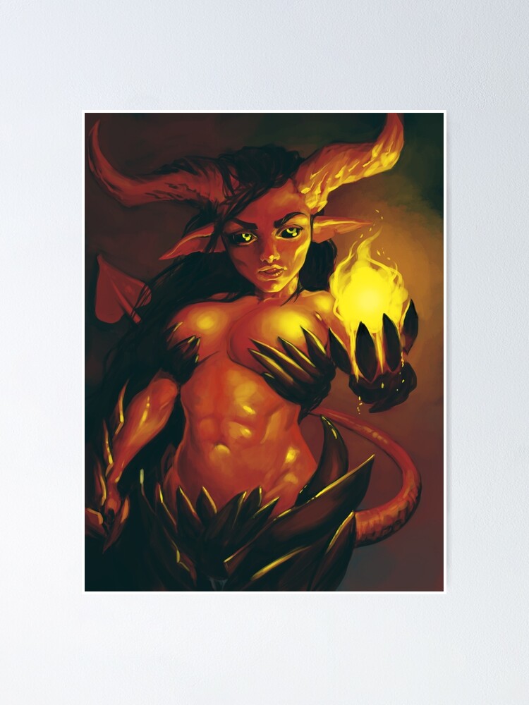 Alternate view of Demoness | Digital Illustration Poster