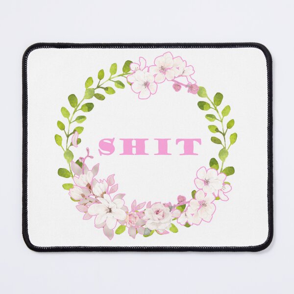 Item preview, SHIT - A Sweary Floral Print designed and sold by Annalee Beer.