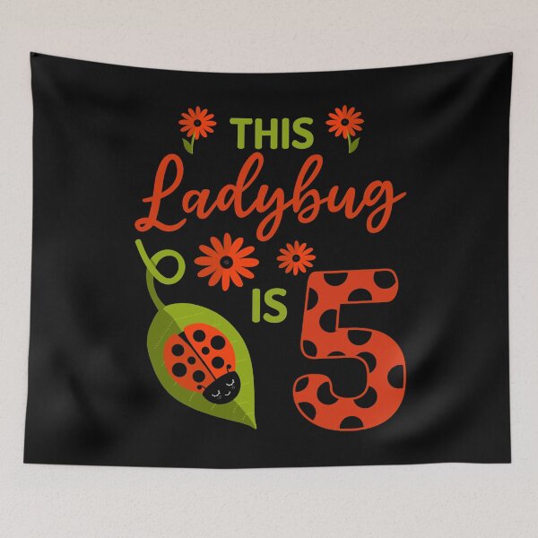 Item preview, Ladybug Birthday This Ladybug is 5 Year Old Girl Matching designed and sold by JokeGysen.