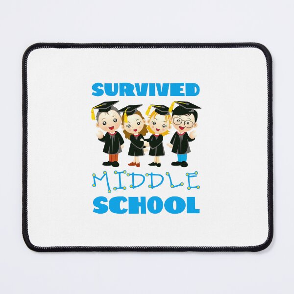 Item preview, Survived Middle School! (on Dark Grey) designed and sold by PawsitiveMum.