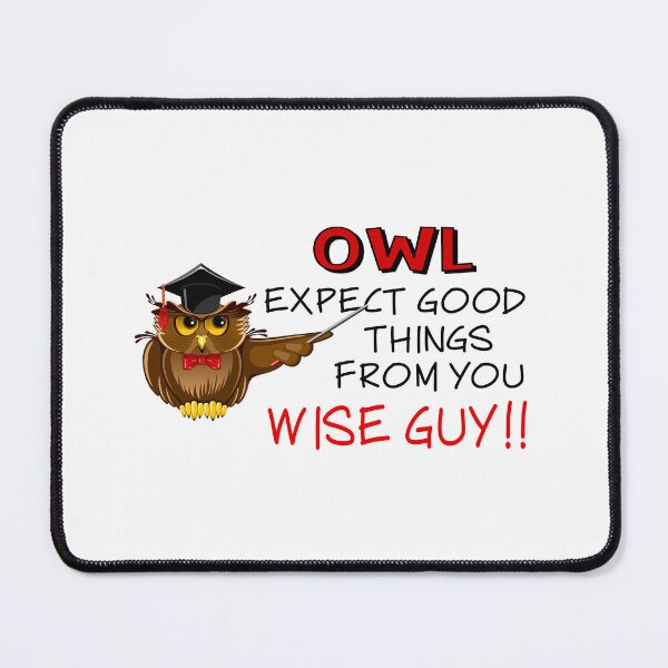 Item preview, Owl Expect Good Things! (on Yellow) designed and sold by PawsitiveMum.