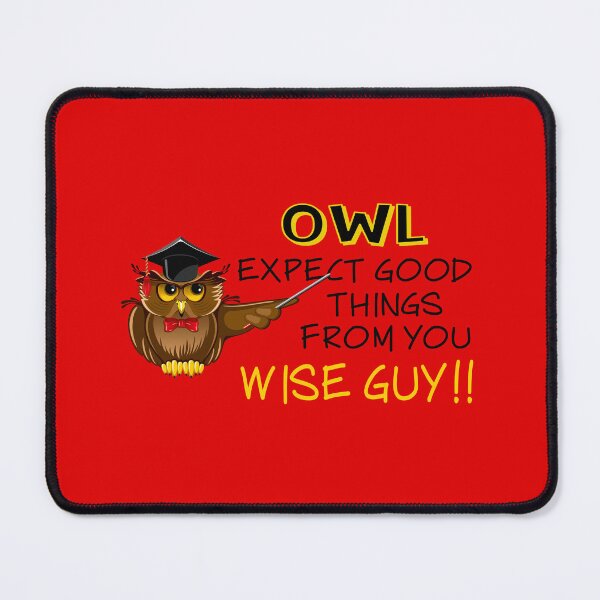 Item preview, Owl Expect Good Things! (on Red) designed and sold by PawsitiveMum.
