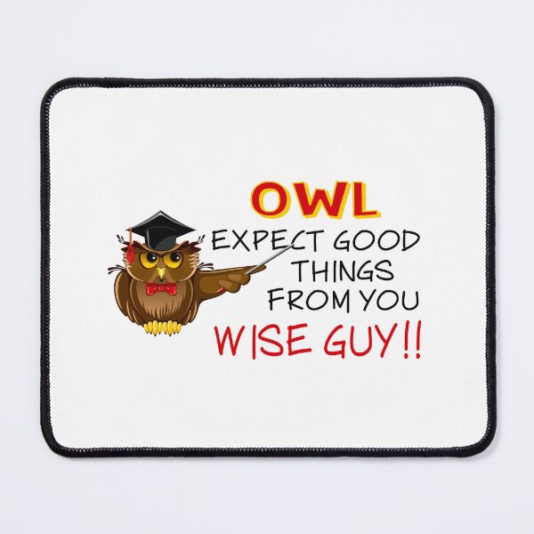 Item preview, Owl Expect Good Things! (on White) designed and sold by PawsitiveMum.