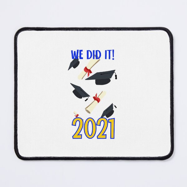 Item preview, We Did It! 2021 (on Grey) designed and sold by PawsitiveMum.