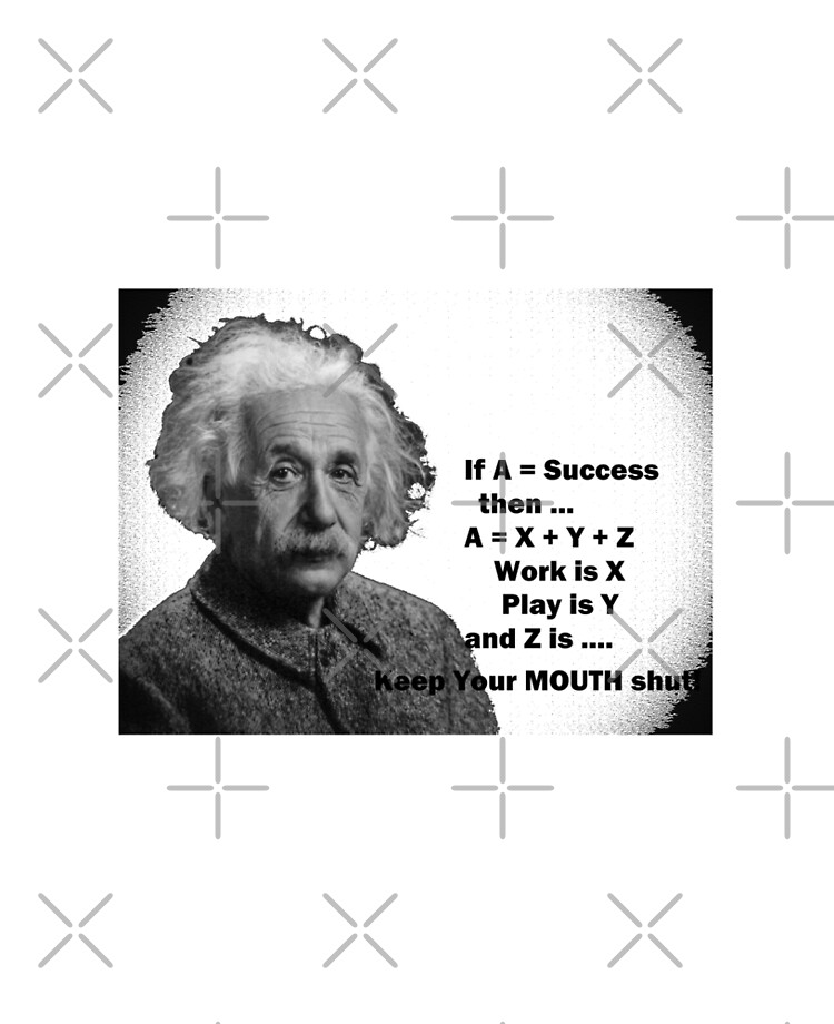 Einstein Funny Quote Scientific Formula On Work Life Ipad Case
