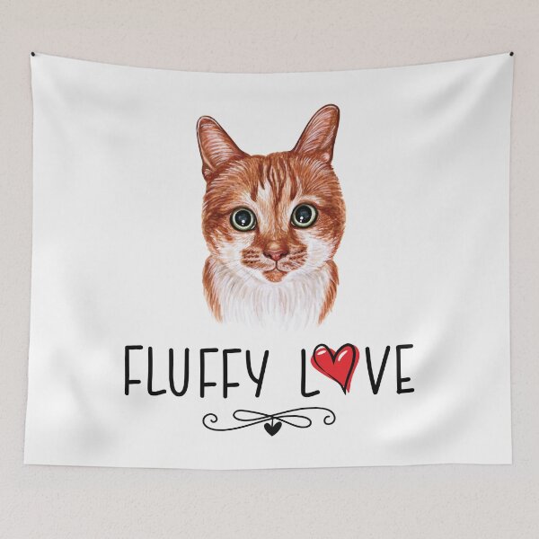 Item preview, Cat Fluffy Love Kitty Meow Portrait  designed and sold by Blok45.